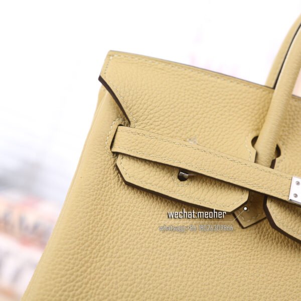 Hermes togo birkin 25cm 1Z jaune poussin - Image 2