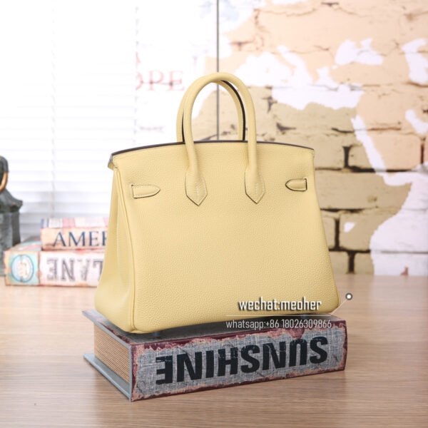 Hermes togo birkin 25cm 1Z jaune poussin - Image 3