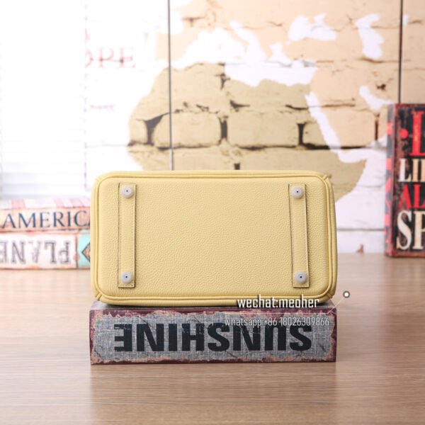Hermes togo birkin 25cm 1Z jaune poussin - Image 5