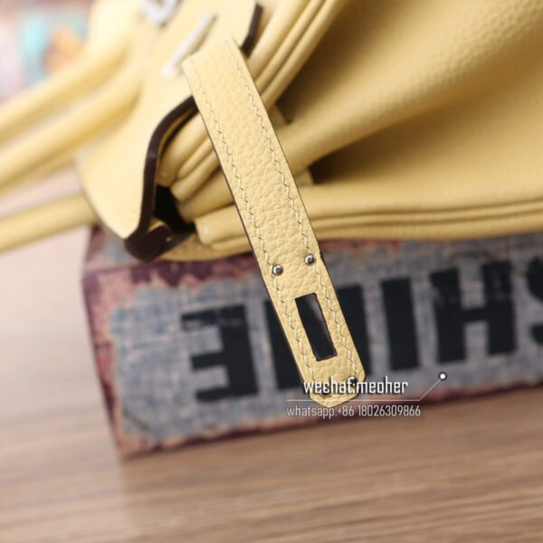 Hermes togo birkin 25cm 1Z jaune poussin - Image 6