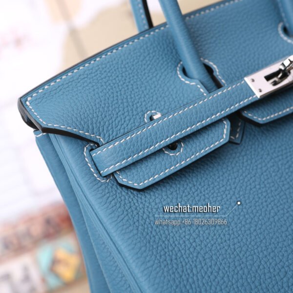 Hermes togo birkin 25cm blue jean - Image 2