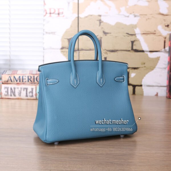 Hermes togo birkin 25cm blue jean - Image 3