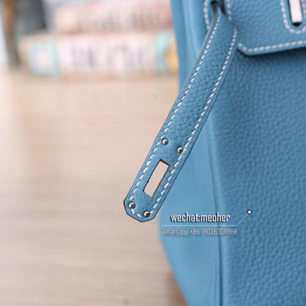 Hermes togo birkin 25cm blue jean - Image 6