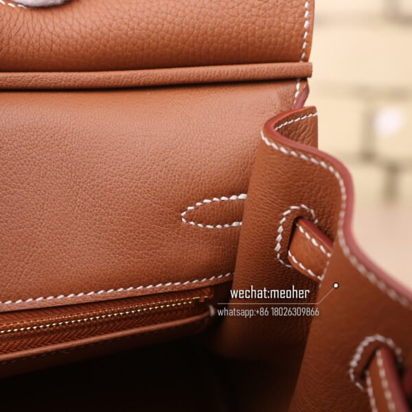 Hermes togo birkin 25cm C37 gold - Image 7