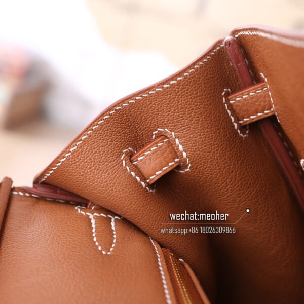 Hermes togo birkin 25cm C37 gold - Image 8