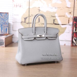 hermes togo birkin 25cm j7 blue lin