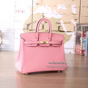 hermes epsom birkin 25 1q rose confetti