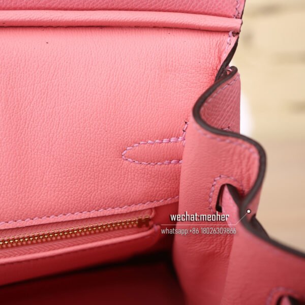 Hermes epsom birkin 25cm 1q rose confetti - Image 7