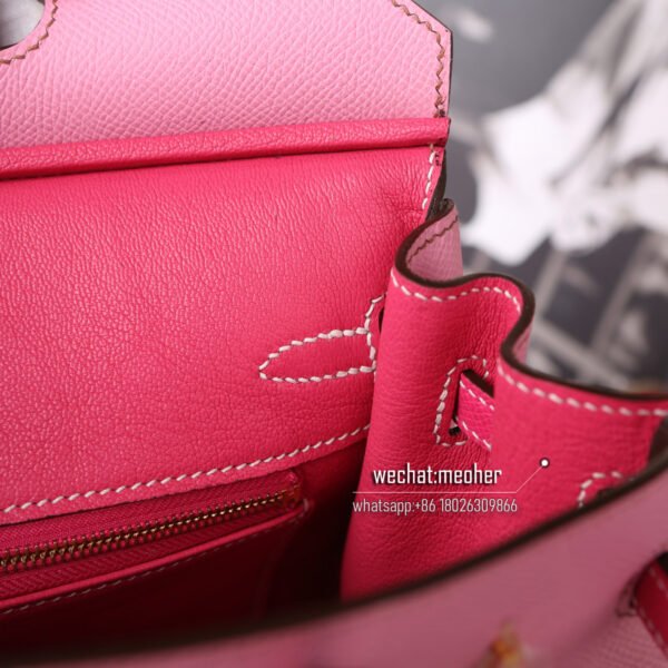 Hermes espom birkin 25cm 5p/E5 pink/rose tyrien - Image 4