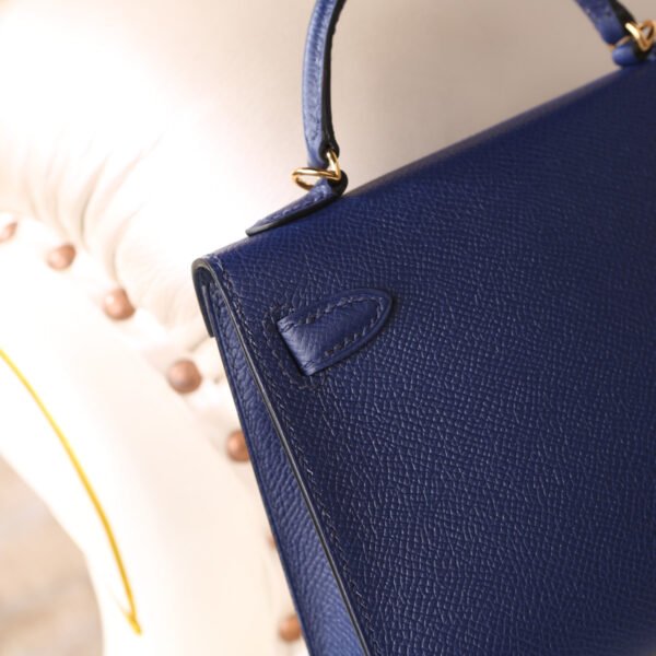 Hermes epsom mini kelly II 19cm 7k blue sapphire - Image 4