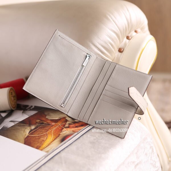 Hermes crocodile short bearn wallet himalaya - Image 2