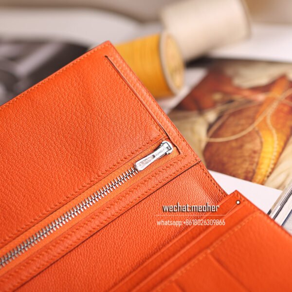 Hermes ostrich bearn wallet - Image 10
