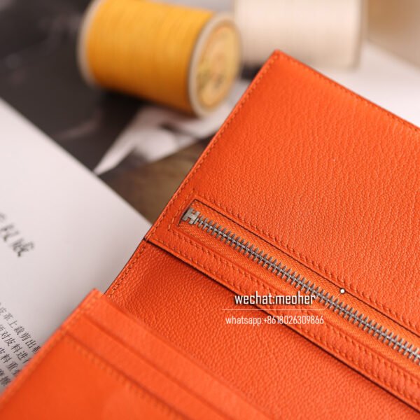 Hermes ostrich bearn wallet - Image 9