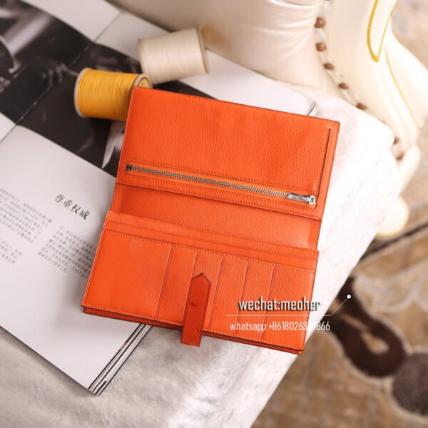 Hermes ostrich bearn wallet - Image 8