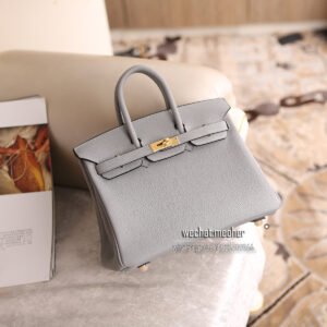 hermes togo birkin 25cm 4z gris mouette