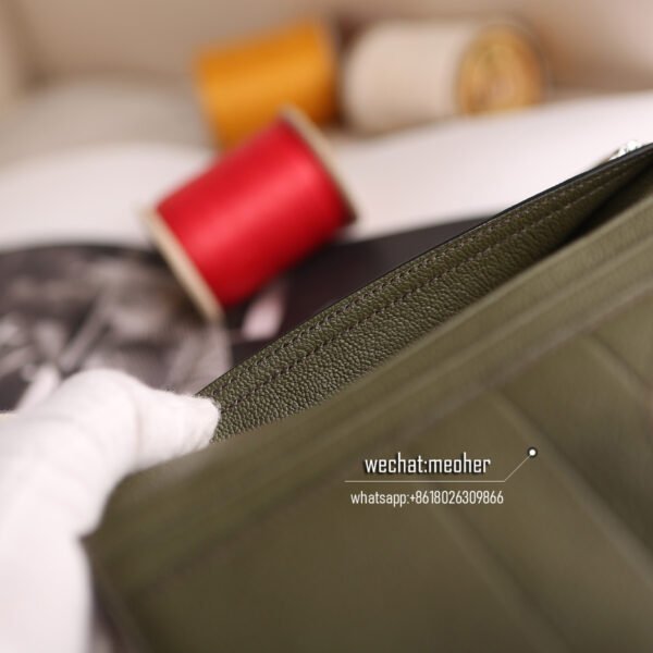 Hermes crocodile bearn wallet - Image 15