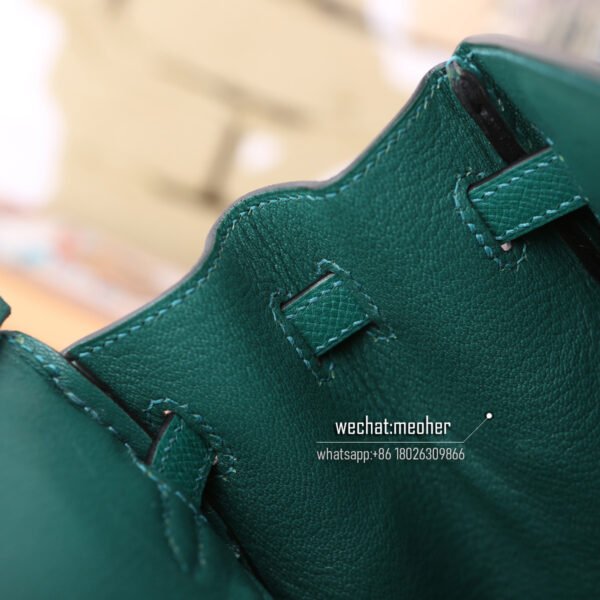 Hermes epsom birkin 25cm Z6 malachite - Image 7