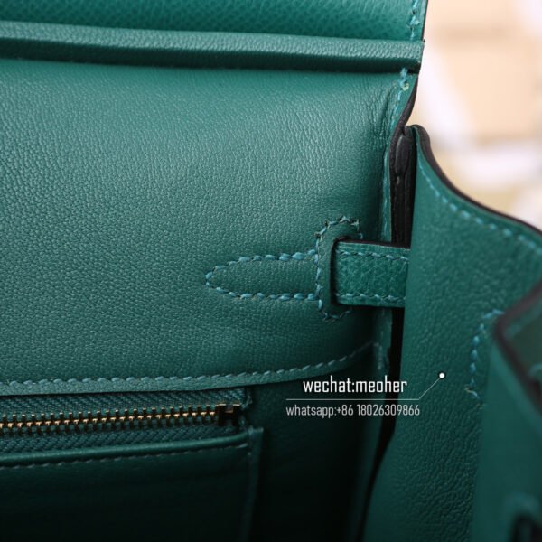 Hermes epsom birkin 25cm Z6 malachite - Image 8