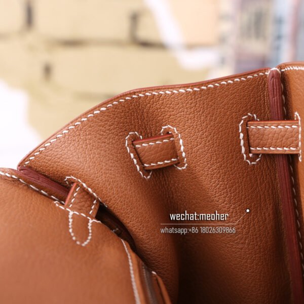 Hermes swift birkin 25cm c37 gold - Image 8
