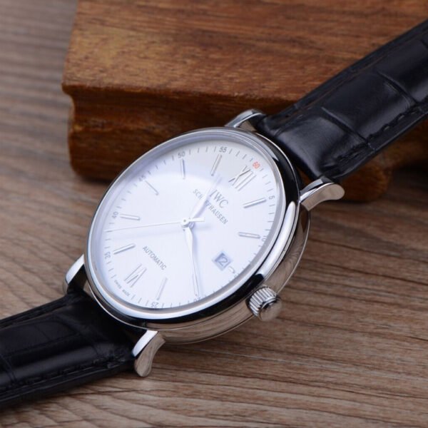 IWC watch schaffhausen white dial - Image 2