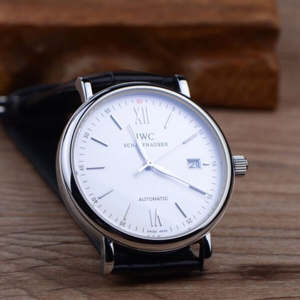 IWC watch schaffhausen white dial - Image 9