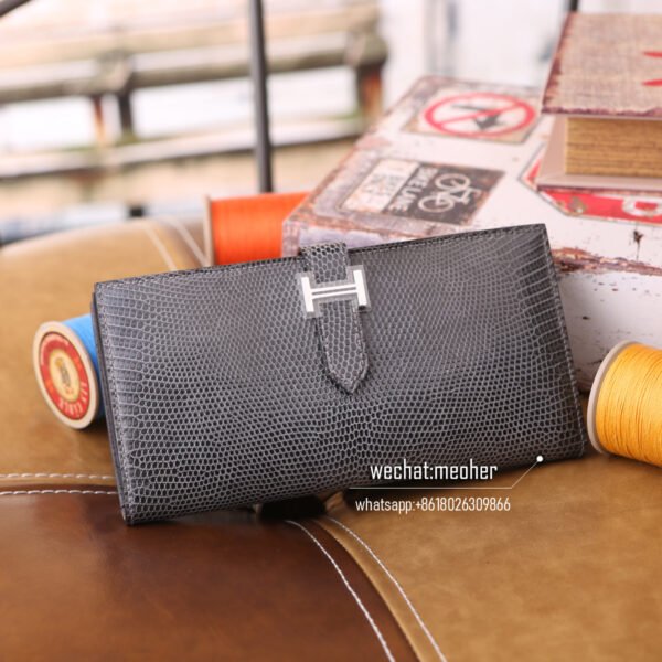 hermes lizard bearn wallet etain shoponline