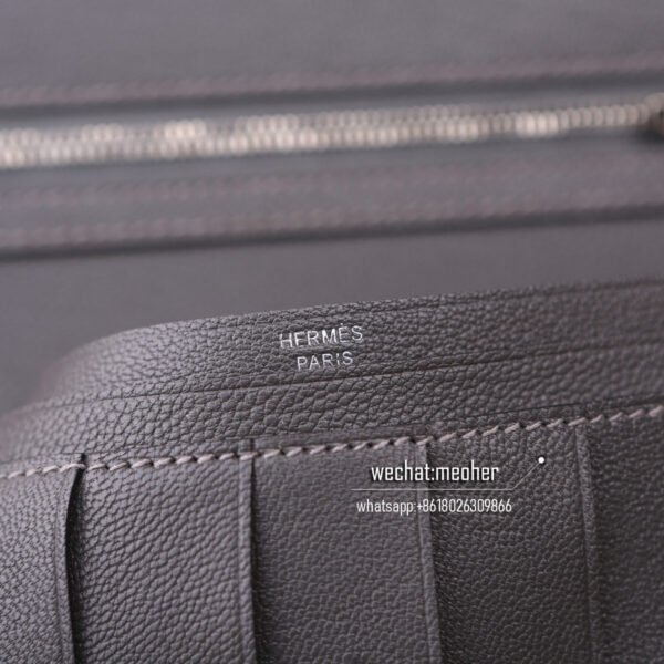 Hermes lizard bearn wallet etain - Image 6