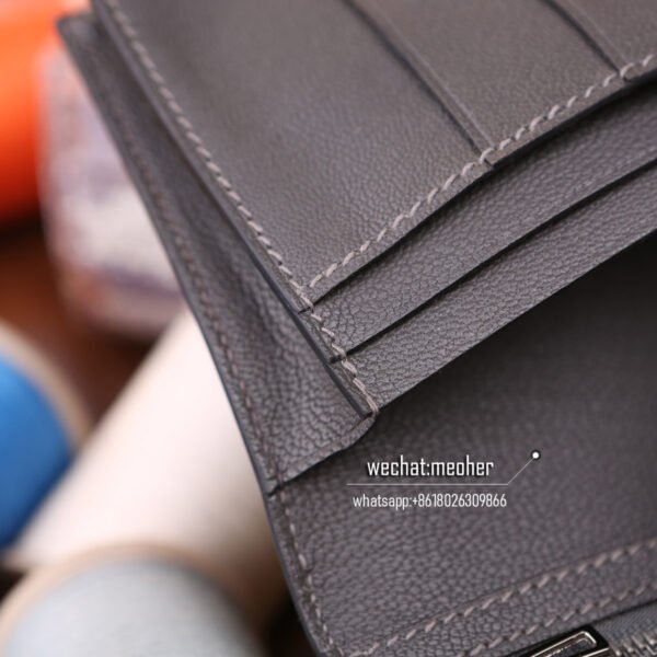 Hermes lizard bearn wallet etain - Image 5