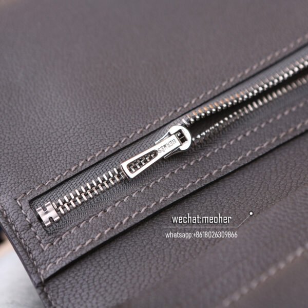 Hermes lizard bearn wallet etain - Image 3
