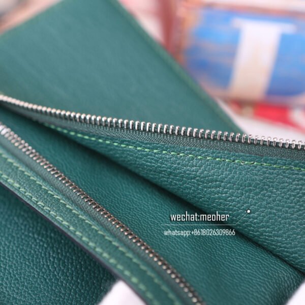 Hermes lizard bearn wallet emerald green - Image 10