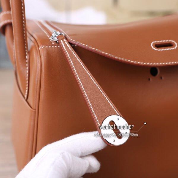 Hermes togo lindy 30cm c37 gold - Image 2