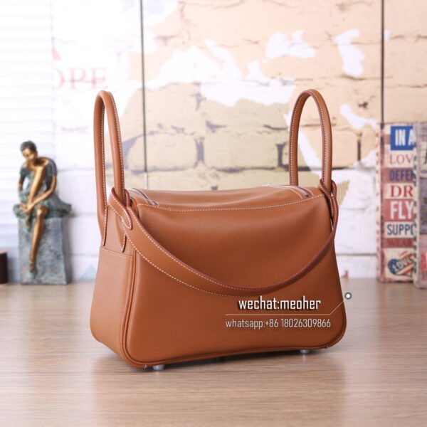 Hermes togo lindy 30cm c37 gold - Image 3