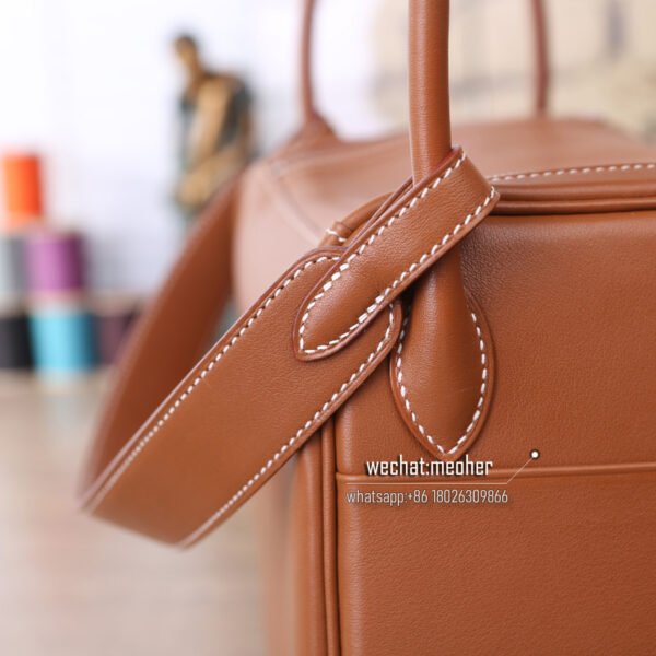 Hermes togo lindy 30cm c37 gold - Image 4