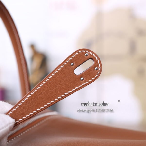Hermes togo lindy 30cm c37 gold - Image 7