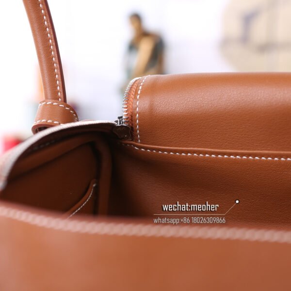 Hermes togo lindy 30cm c37 gold - Image 8