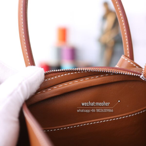 Hermes togo lindy 30cm c37 gold - Image 9