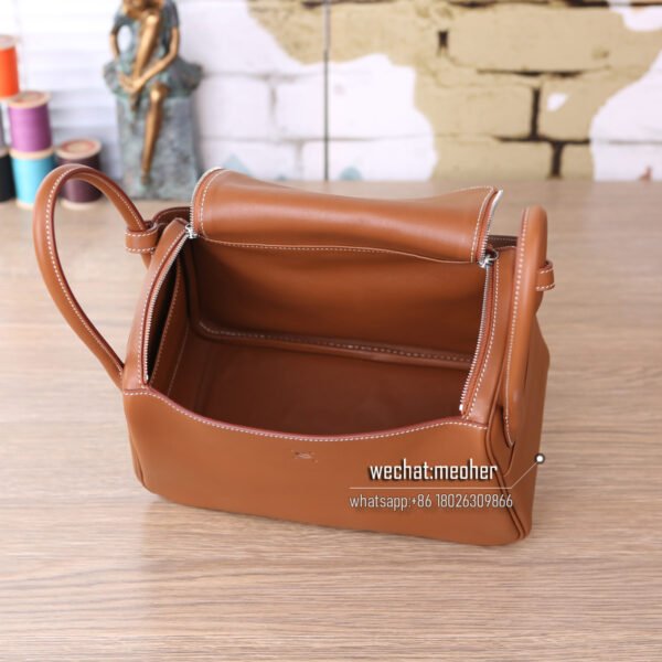 Hermes togo lindy 30cm c37 gold - Image 10
