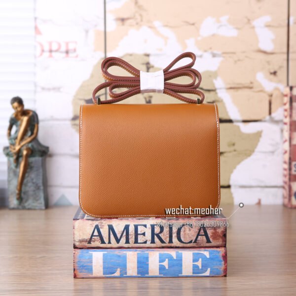 Hermes epsom constance 19cm c37 gold - Image 4