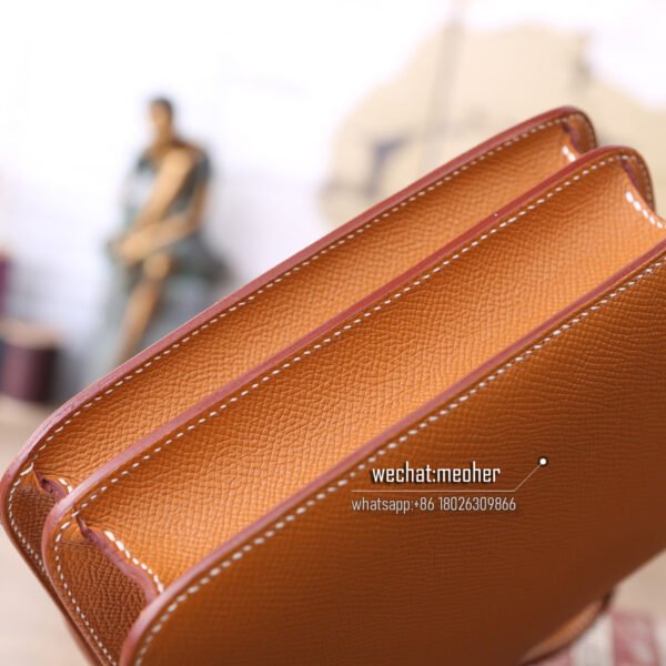Hermes epsom constance 19cm c37 gold - Image 8