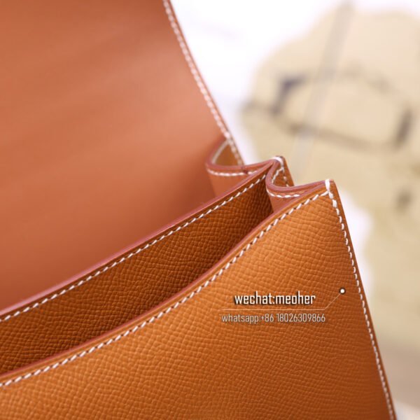 Hermes epsom constance 19cm c37 gold - Image 9