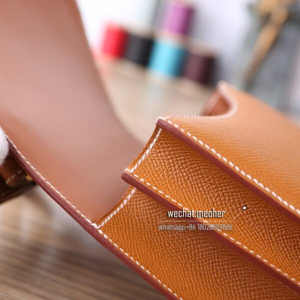 Hermes epsom constance 19cm c37 gold - Image 10