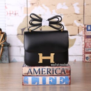 Hermes box constance 19cm ck89 noir GHW