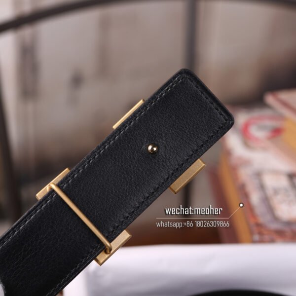Hermès epsom Belt 32mm bleu electrique - Image 5