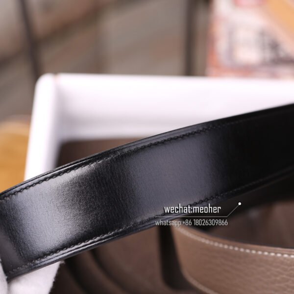 hermes togo Belt 32mm etoupe 80-120 - Image 5