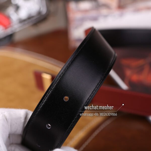 hermes swift Belt 32mm Red jujube - Image 5
