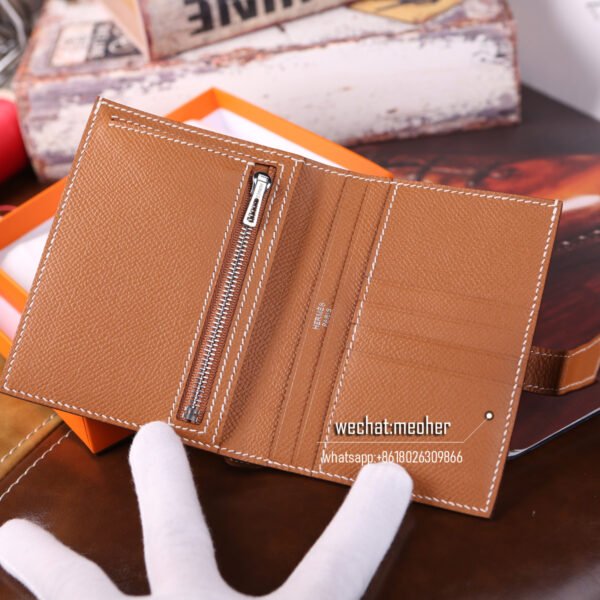 Hermes togo bearn compact Wallet c37 gold - Image 4