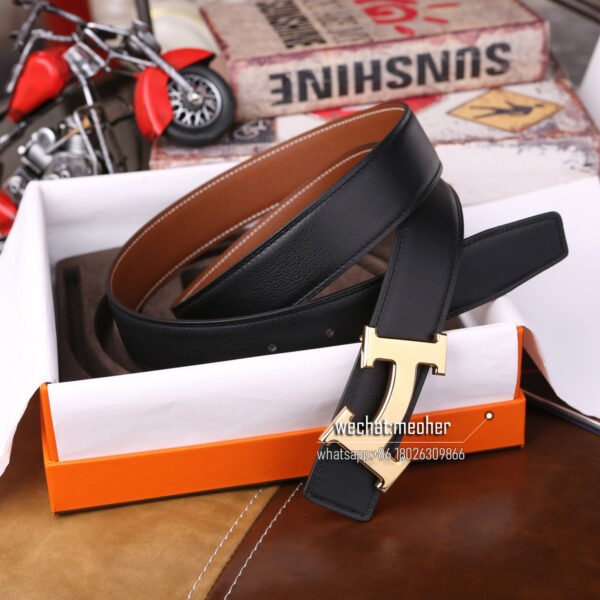 Hermès epsom Belt 32mm gold - Image 2