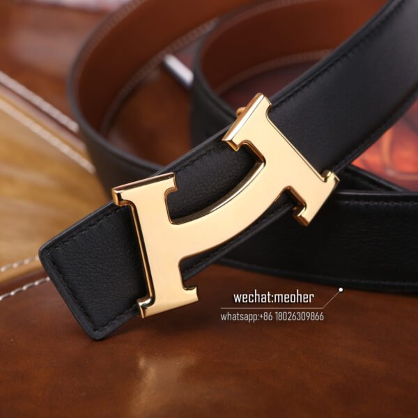 Hermès epsom Belt 32mm gold - Image 4