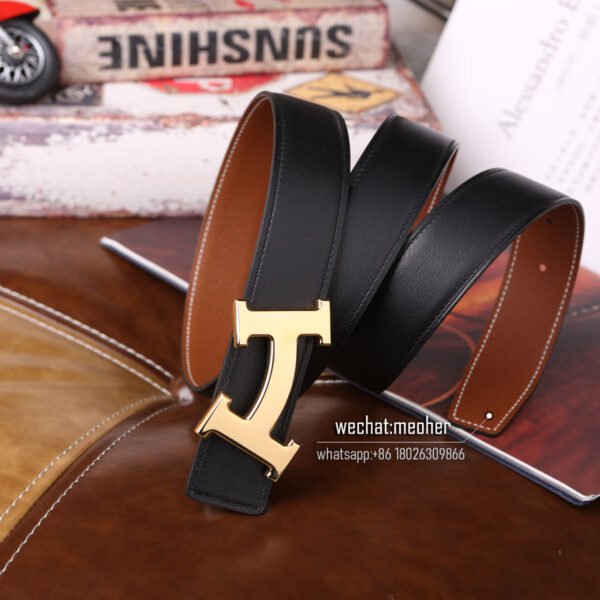 Hermès epsom Belt 32mm gold - Image 6
