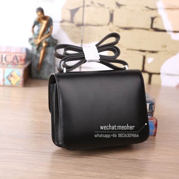 Hermes box constance 19cm ck89 noir lizard hardware - Image 2